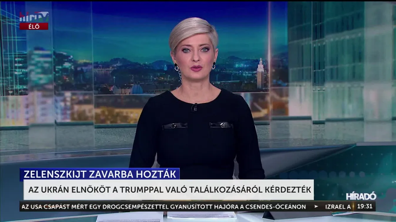 Az ukrán elnököt a Trumppal való találkozásáról kérdezték