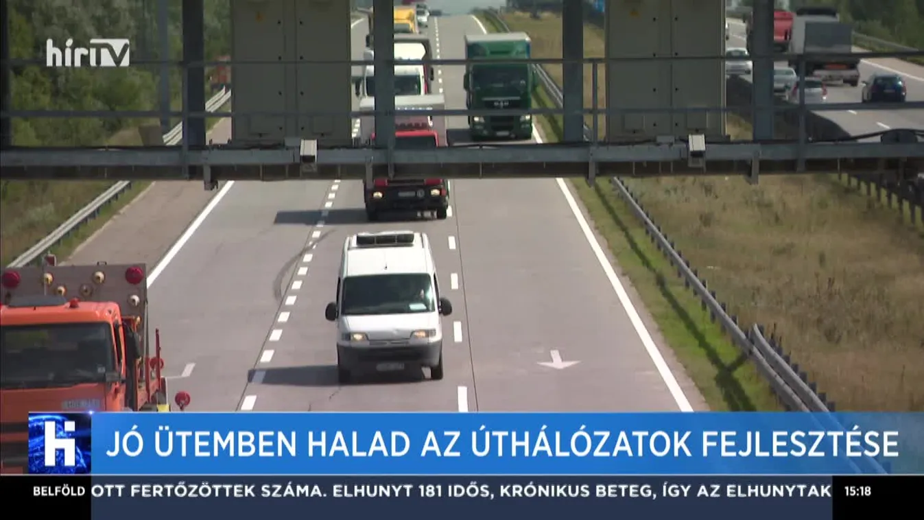 Jó ütemben halad az úthálózatok fejlesztése