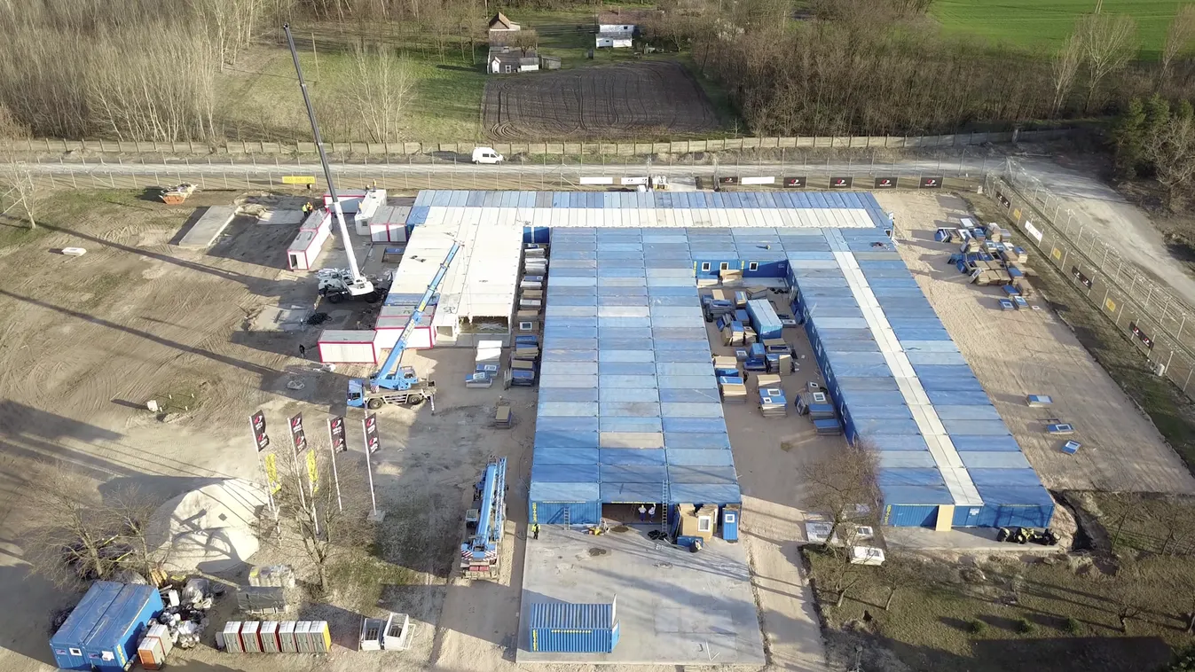 Jól halad a konténerkórház építése