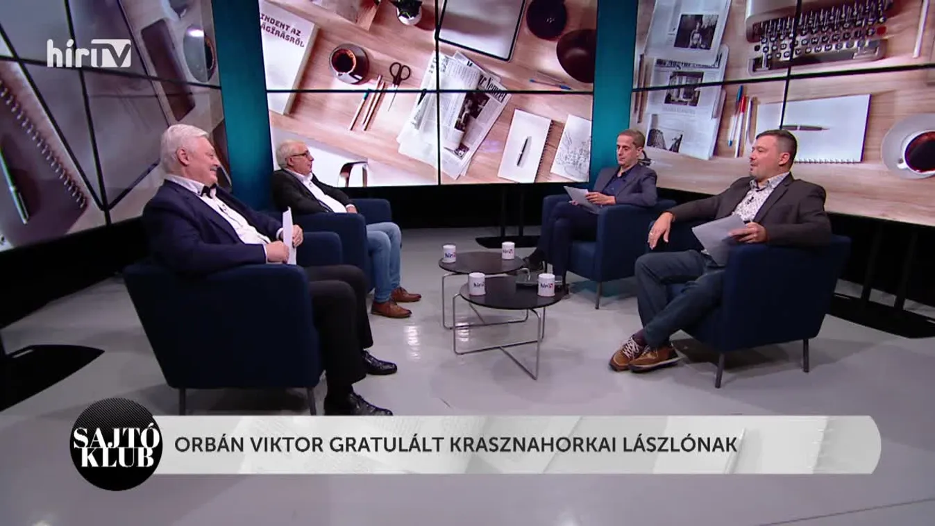 Sajtóklub - Orbán Viktor gratulált Krasznahorkai Lászlónak
