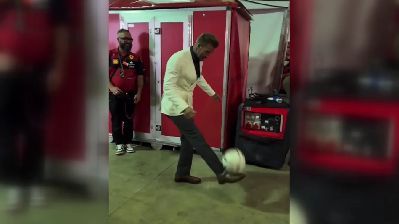 Beckham lábtenisszel melegítette be Leclerc-et a Miami Nagydíjra