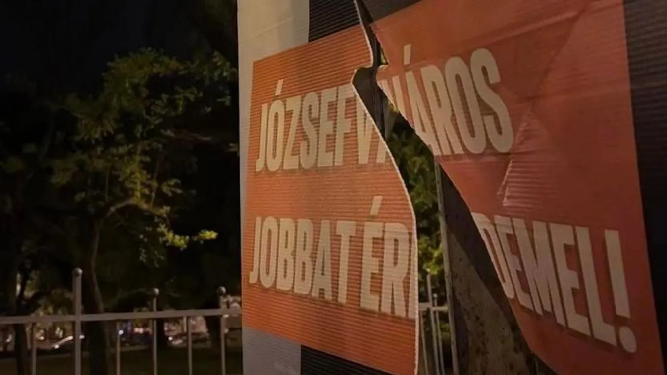 Több kerületben is módszeresen letépik a Fidesz plakátjait