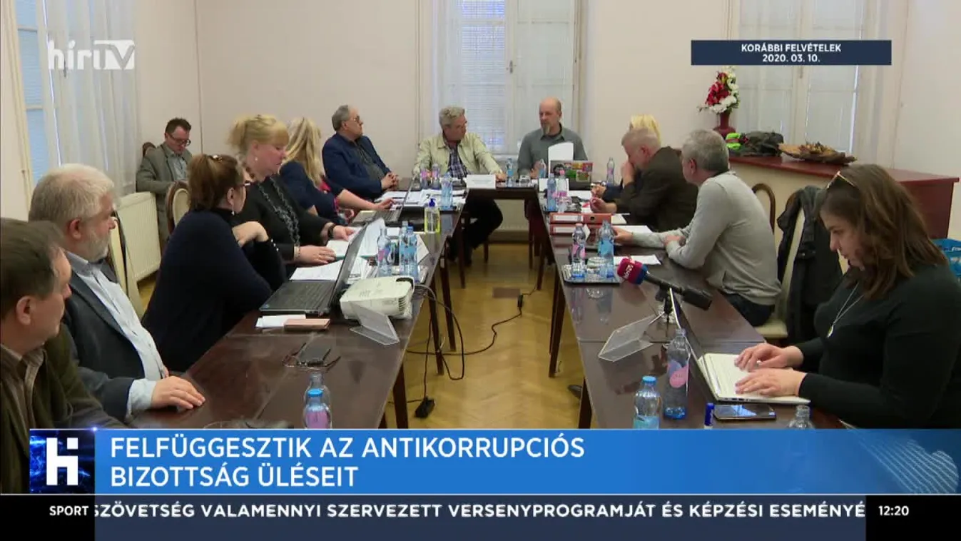 Felfüggesztik az antikorrupciós bizottság üléseit