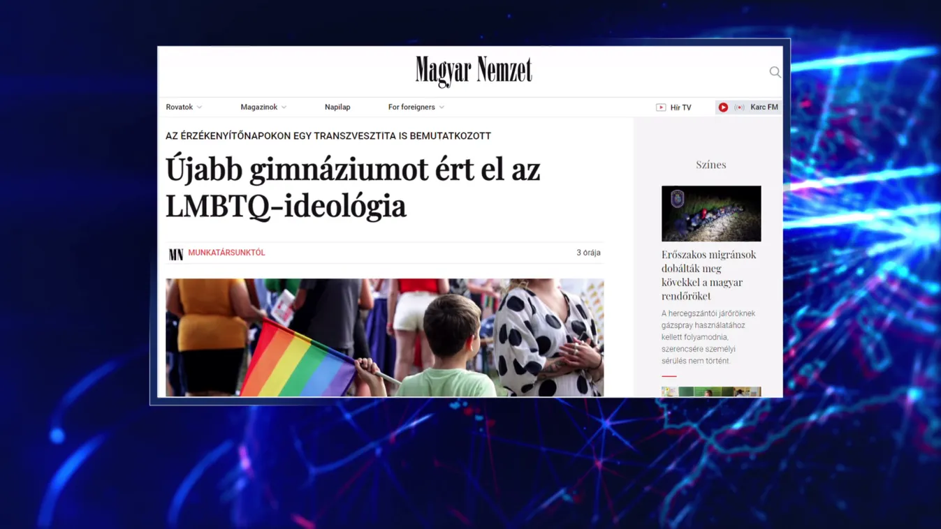 Újabb középiskolában jelent meg az LMBTQ-érzékenyítés
