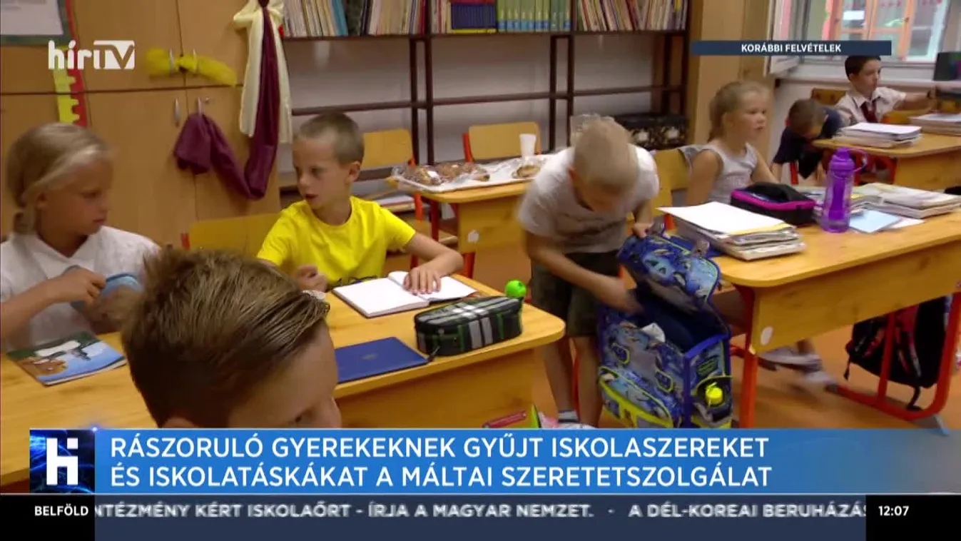 Rászoruló gyerekeknek gyűjt iskolaszereket és iskolatáskákat a Máltai Szeretetszolgálat