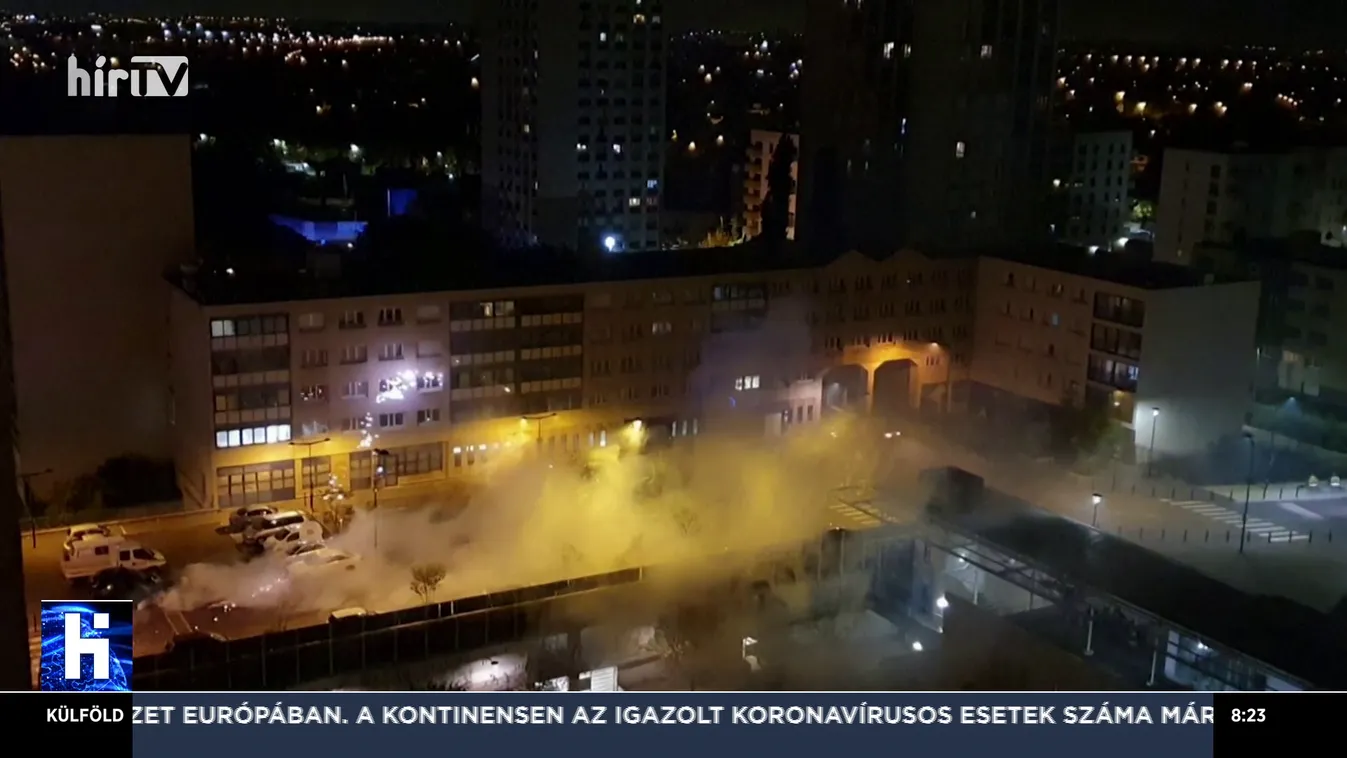 Pirotechnikai eszközökkel támadtak egy rendőrőrsre Párizsban