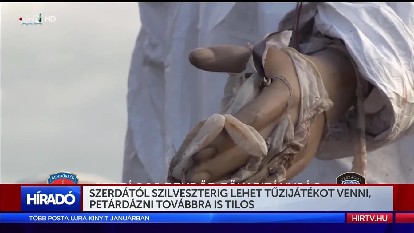 Szerdától szilveszterig szabad tűzijátékot vásárolni, petárdázni továbbra is tilos