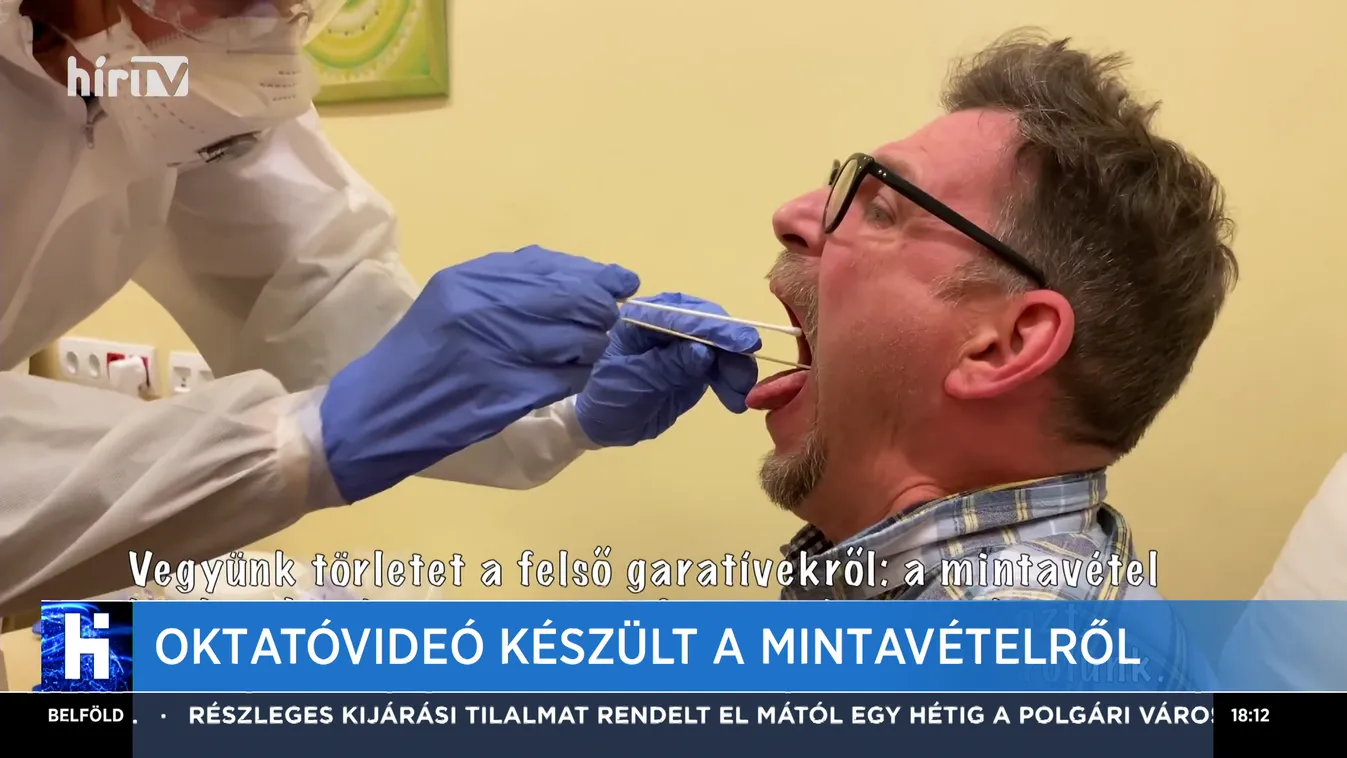 Oktatóvideó készült a mintavételről