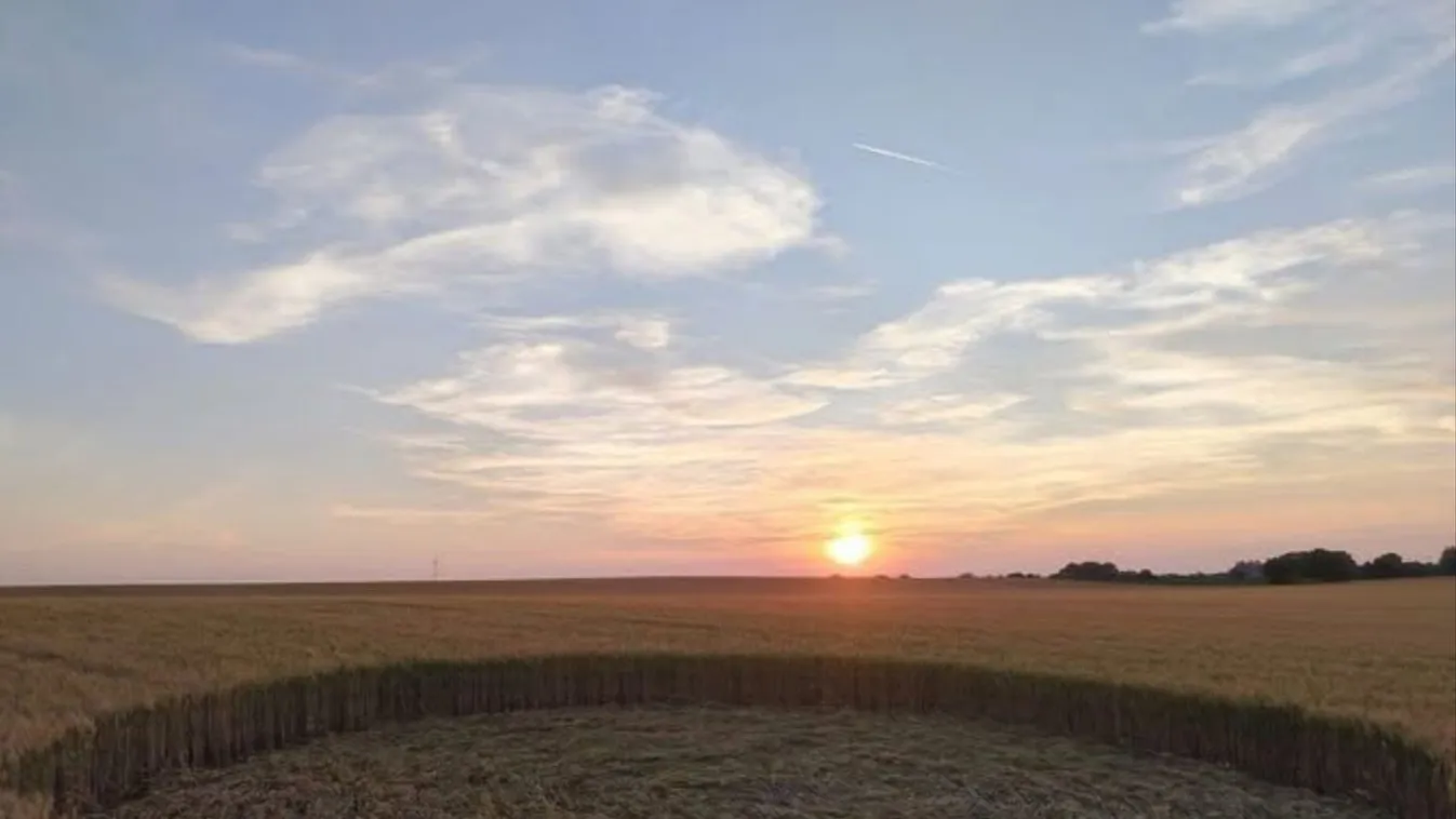 Titokzatos gabonakört fotóztak Fejér vármegyében