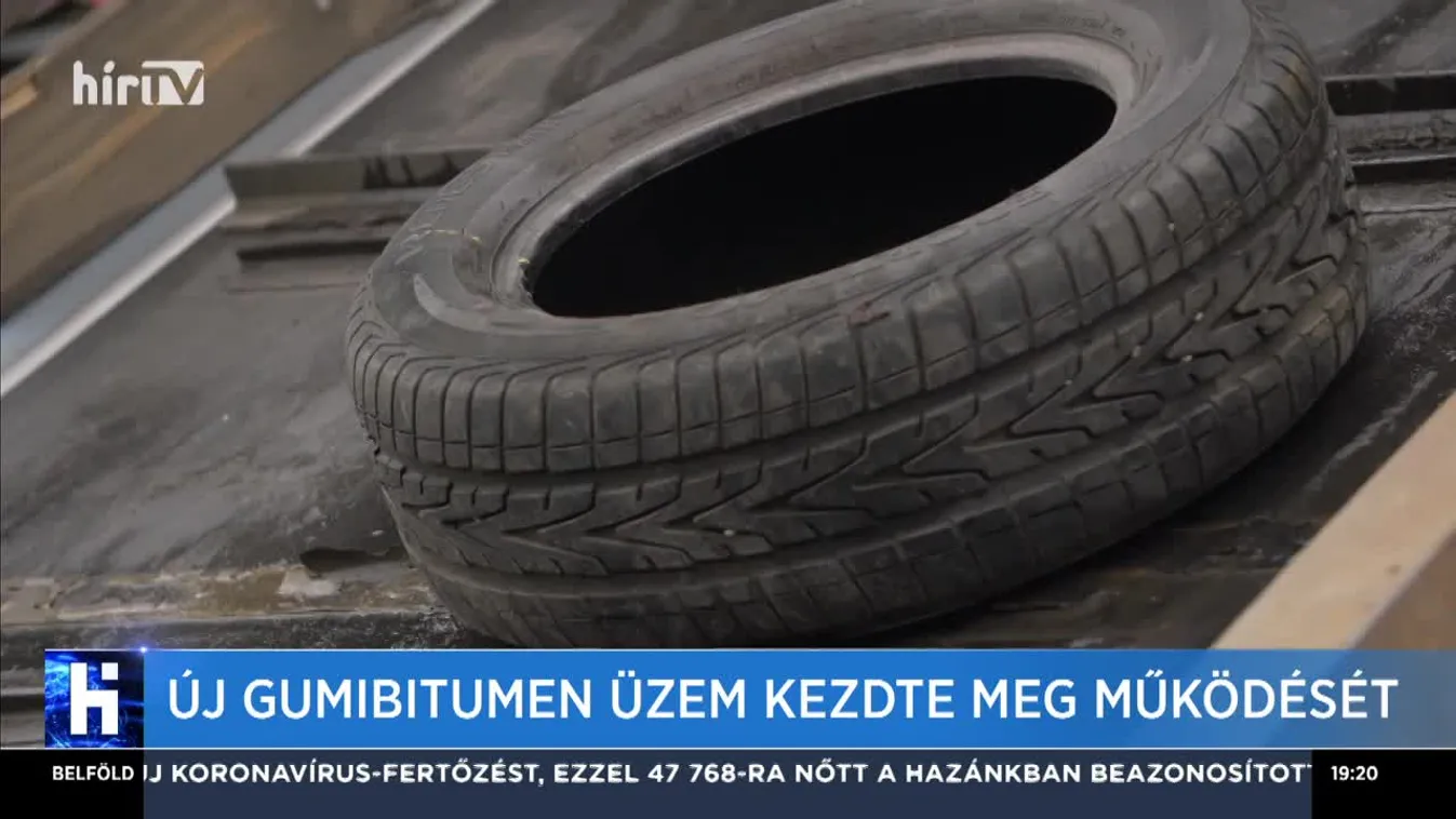 Új gumibitumen üzem kezdte meg működését
