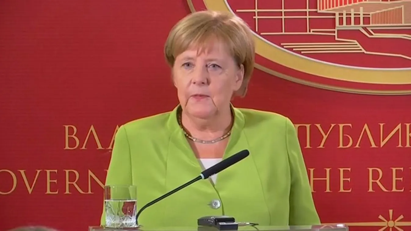 Merkel: A nyugat-balkáni béke, Európa stabilitása a tétje a macedóniai népszavazásnak