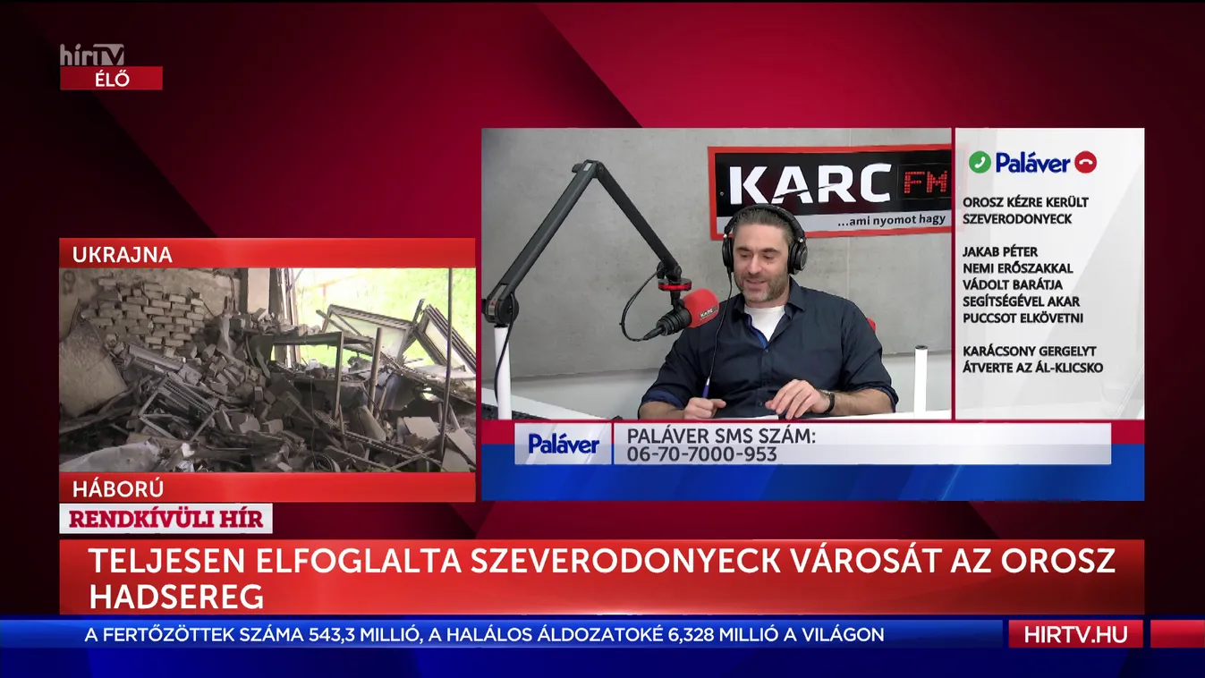 Paláver: Orosz kézre került Szeverodonyeck