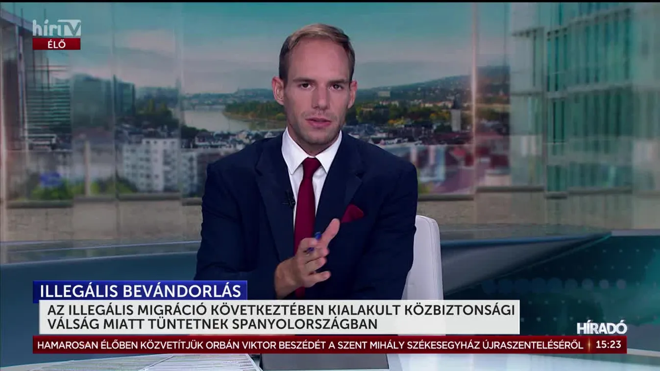 Az illegális migráció következtében kialakult közbiztonsági válság miatt tüntetnek Spanyolországban