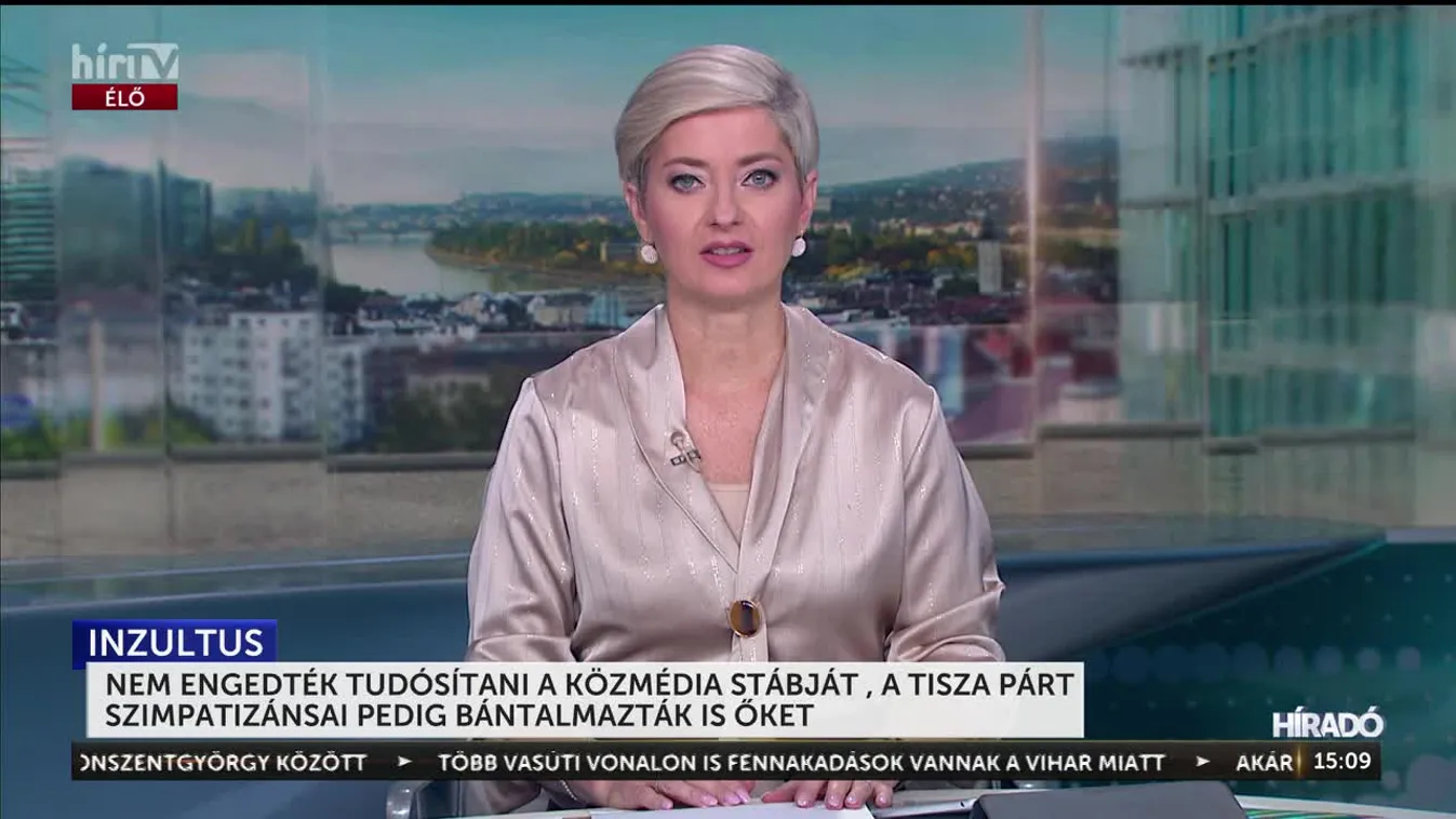 NEM ENGEDTÉK TUDÓSÍTANI A KÖZMÉDIA STÁBJÁT , A TISZA PÁRT SZIMPATIZÁNSAI PEDIG BÁNTALMAZTÁK IS ŐKET