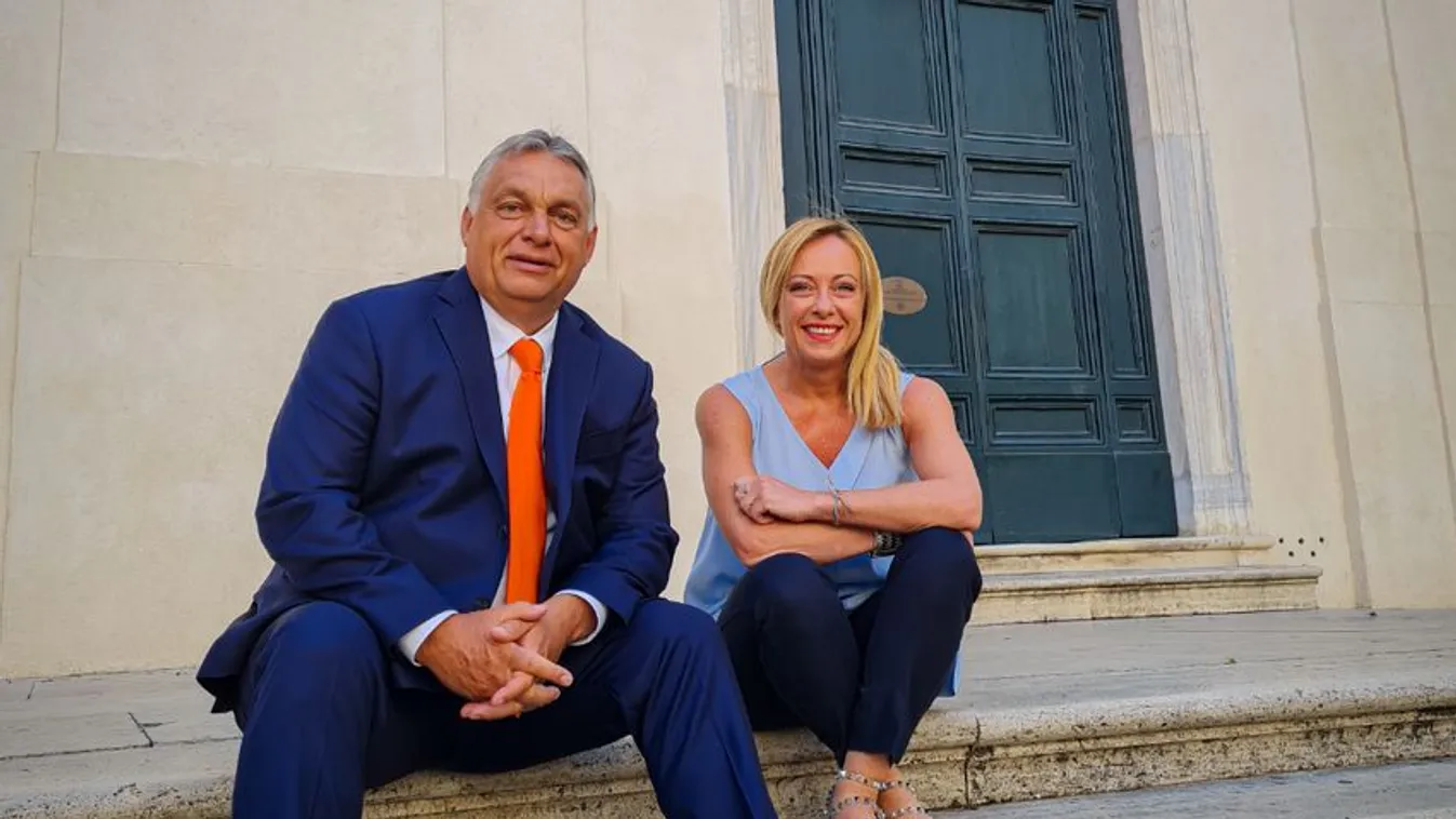 Orbán–Meloni-találkozó: ellen kell állni az erősödő migrációs nyomásnak