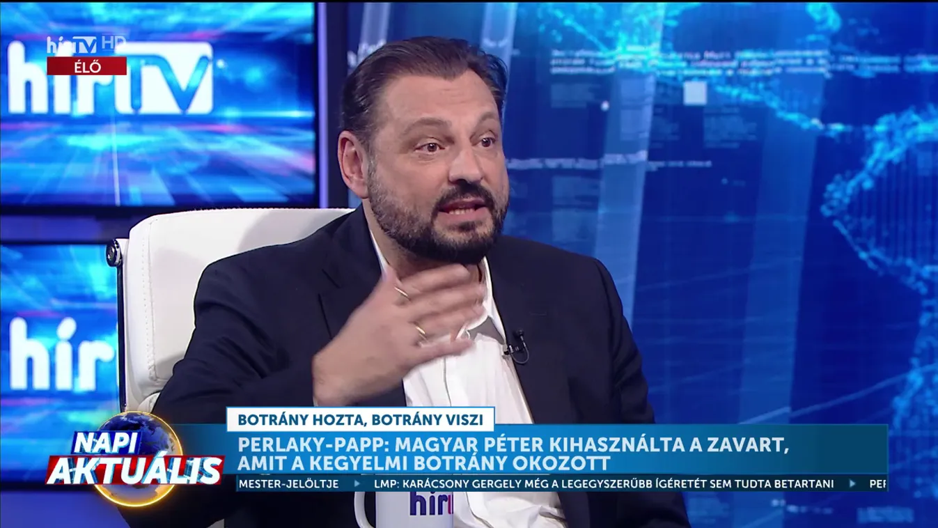 Perlaky-Papp József: Magyar Péter kihasználta a zavart, amit a kegyelmi botrány okozott + videó