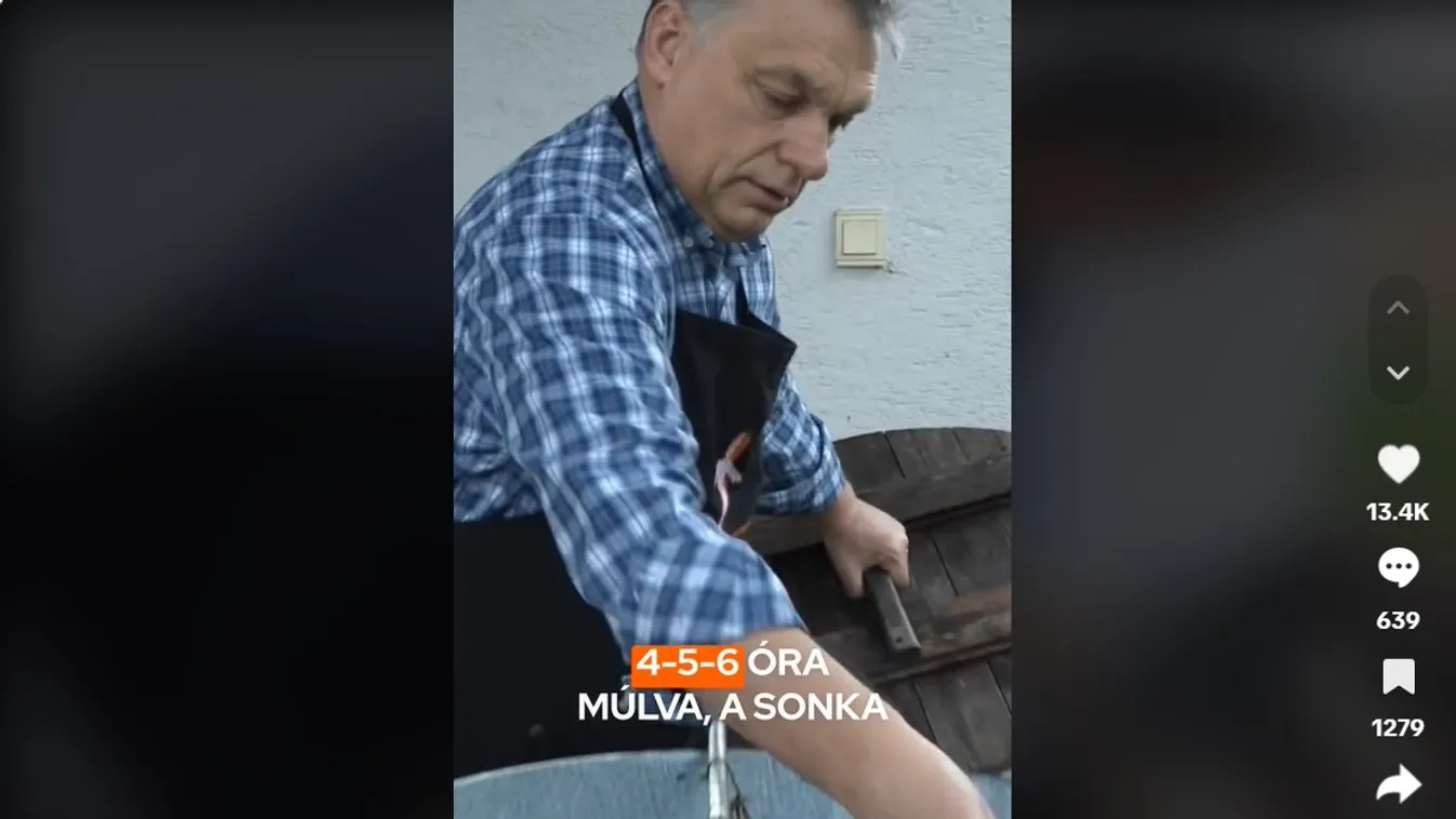Így készül a miniszterelnök kerti konyhájában a húsvéti sonka + videó