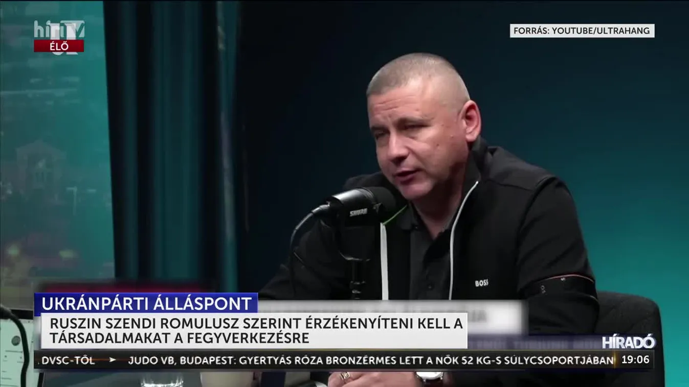 Érzékenyíteni kell a társadalmakat a fegyverkezési verseny és a háború támogatására - erről beszélt Ruszin Szendi Romulusz + videó