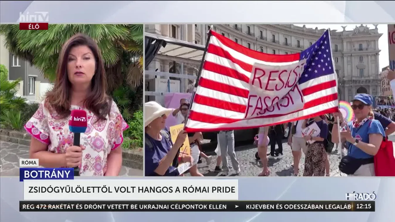 Zsidógyűlölettől volt hangos a római pride + videó