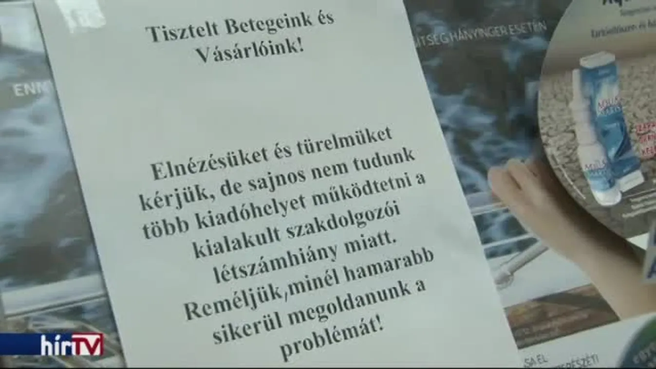 Írásban kér elnézést a vásárlóktól a gyógyszertár vezetője