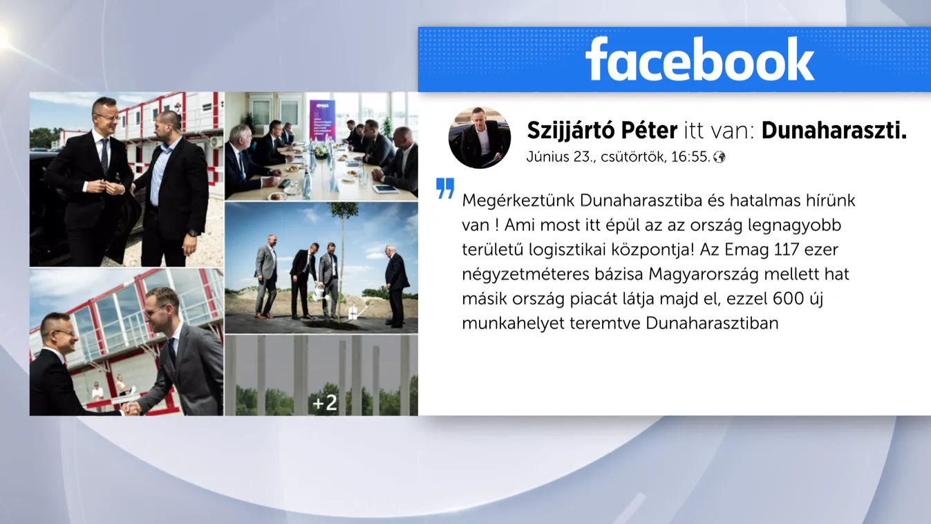 Szijjártó: 600 új munkahely jön létre Dunaharasztiban