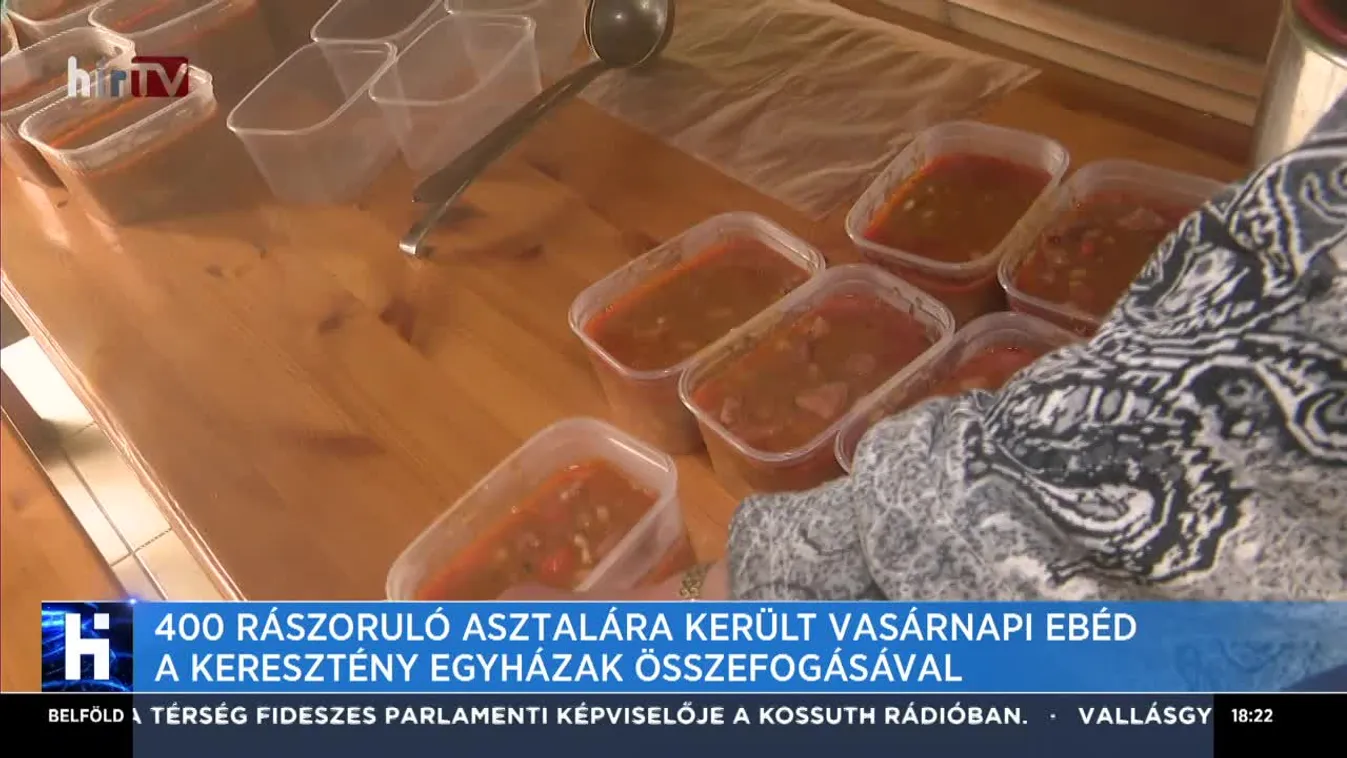 400 rászoruló asztalára került vasánapi ebéd a keresztény egyházak összefogásával