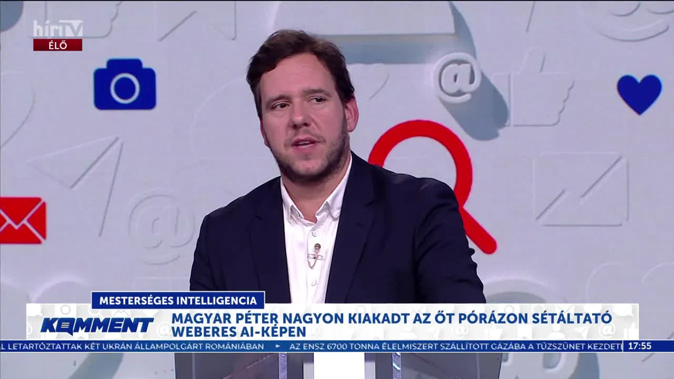 Komment - Magyar Péter nagyon kiakadt a weberes AI-képén