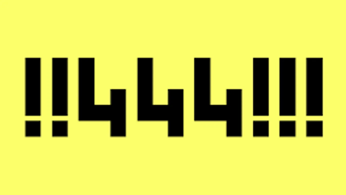 Érzékenyítés 444 módra - minden nap lejjebb és lejjebb