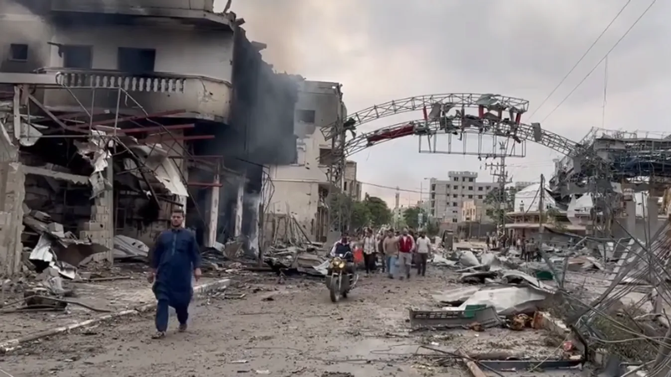 Testközelből és madártávlatból is a gázai pusztulás