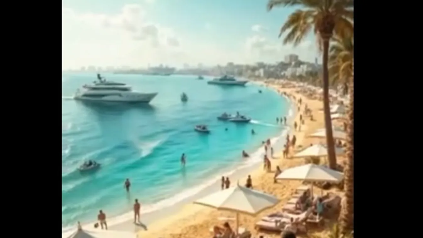 Fantáziavideón mutatja be Donald Trump, hogy milyen is lehet az amerikaiak által felújított Gázai-övezet + videó