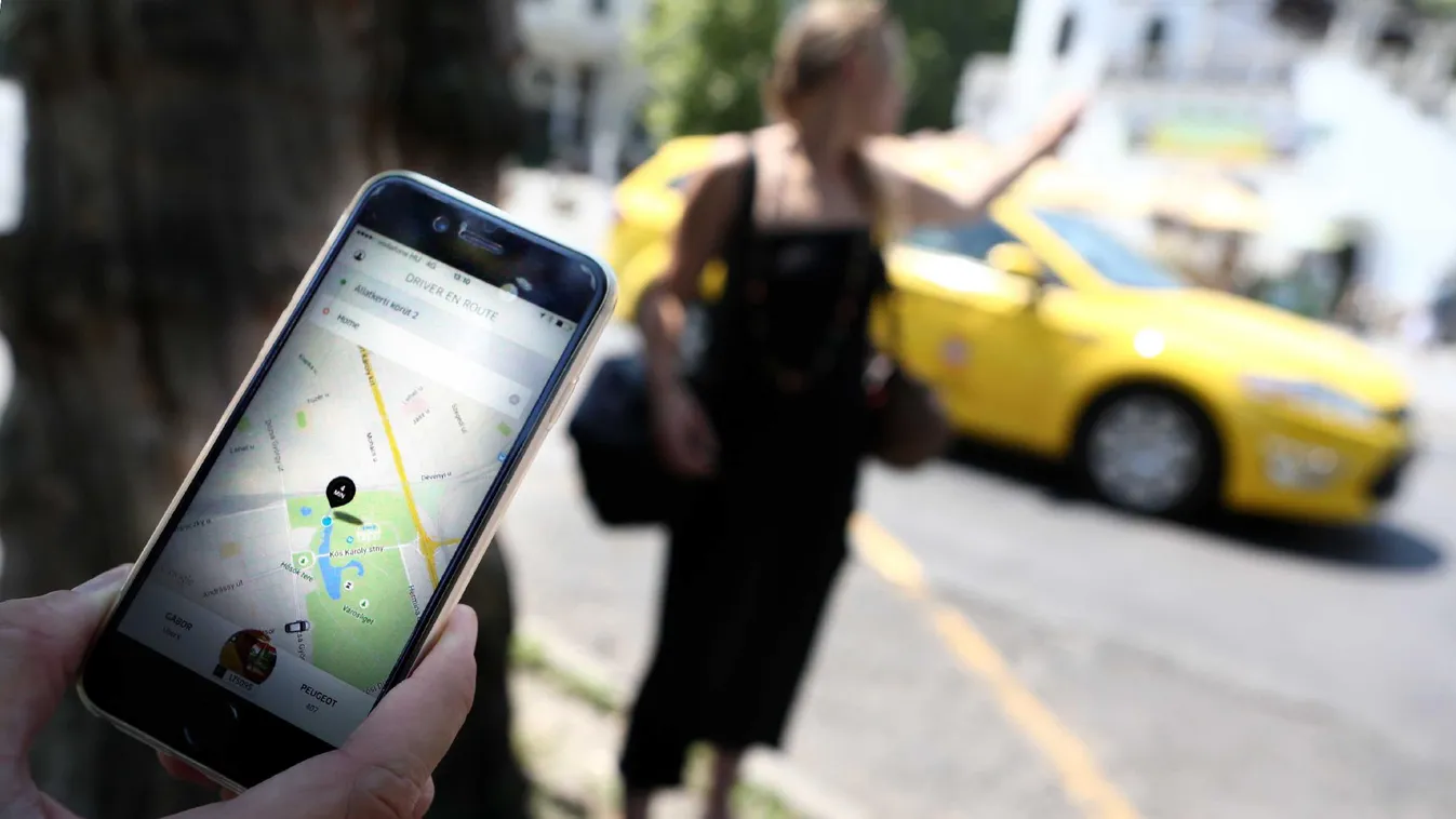 Az Uber ellen tüntettek Brüsszelben