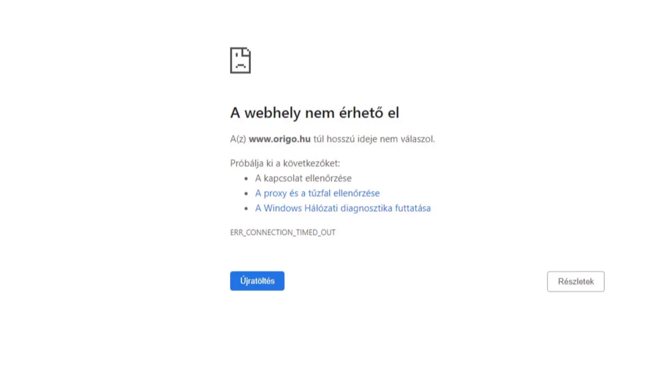 Terheléses informatikai támadás érte az Origo weboldalát