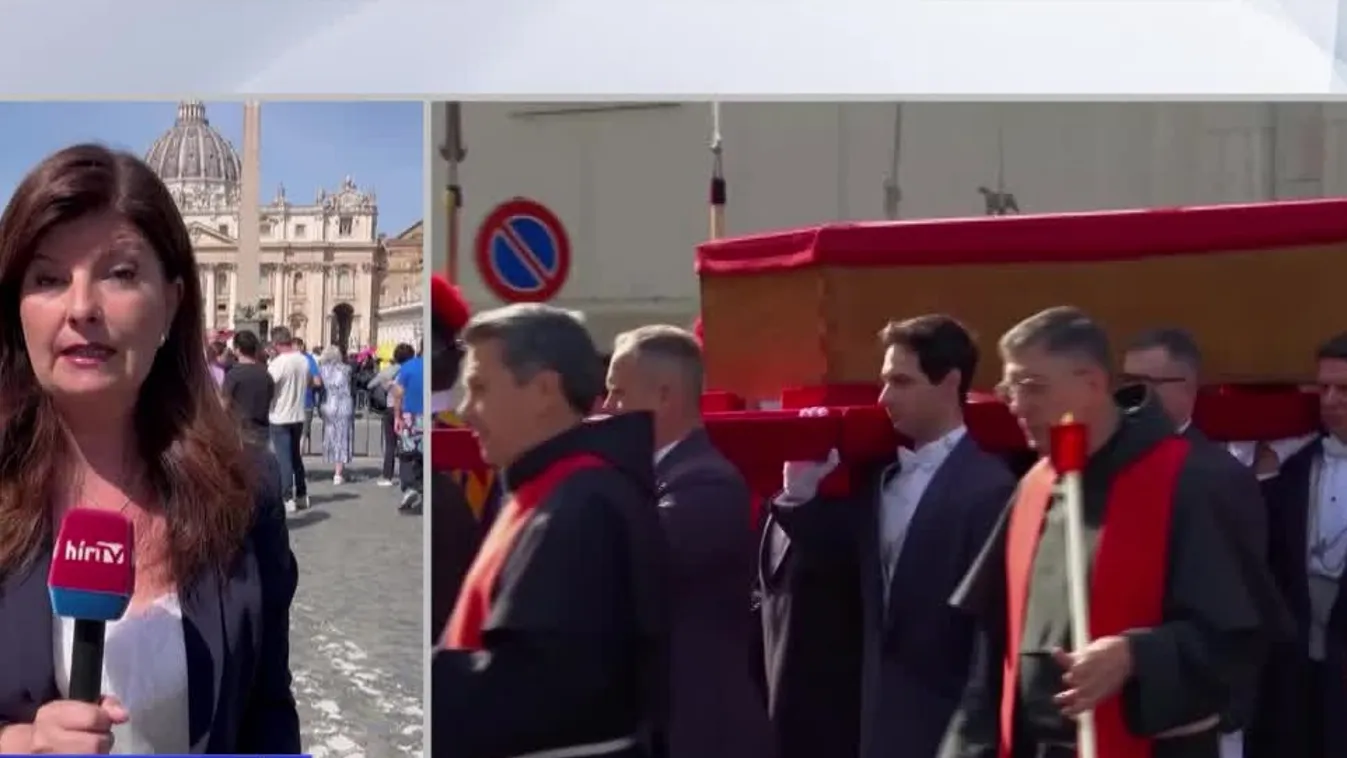 Nyitott koporsóban vitték át Ferenc pápa testét a Szent Péter-bazilikába + videó