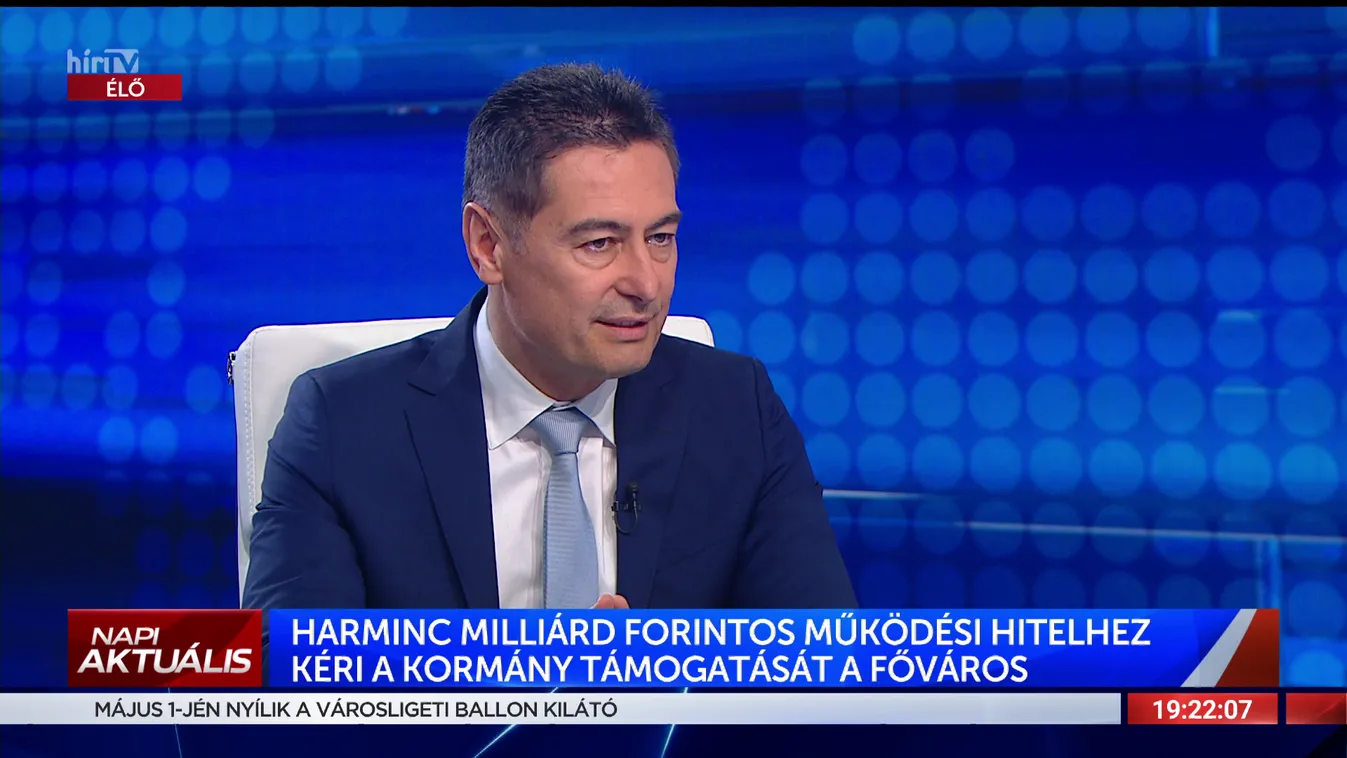 Harminc milliárd forintos működési hitelhez kéri a kormány támogatását a főváros