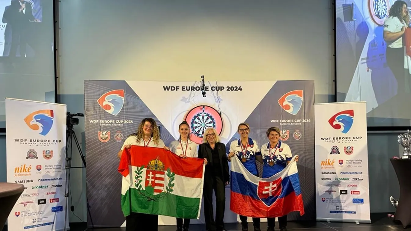 Európa-bajnoki bronzérmes a Bogár Alexandra, Tekauer Gréta dartspáros