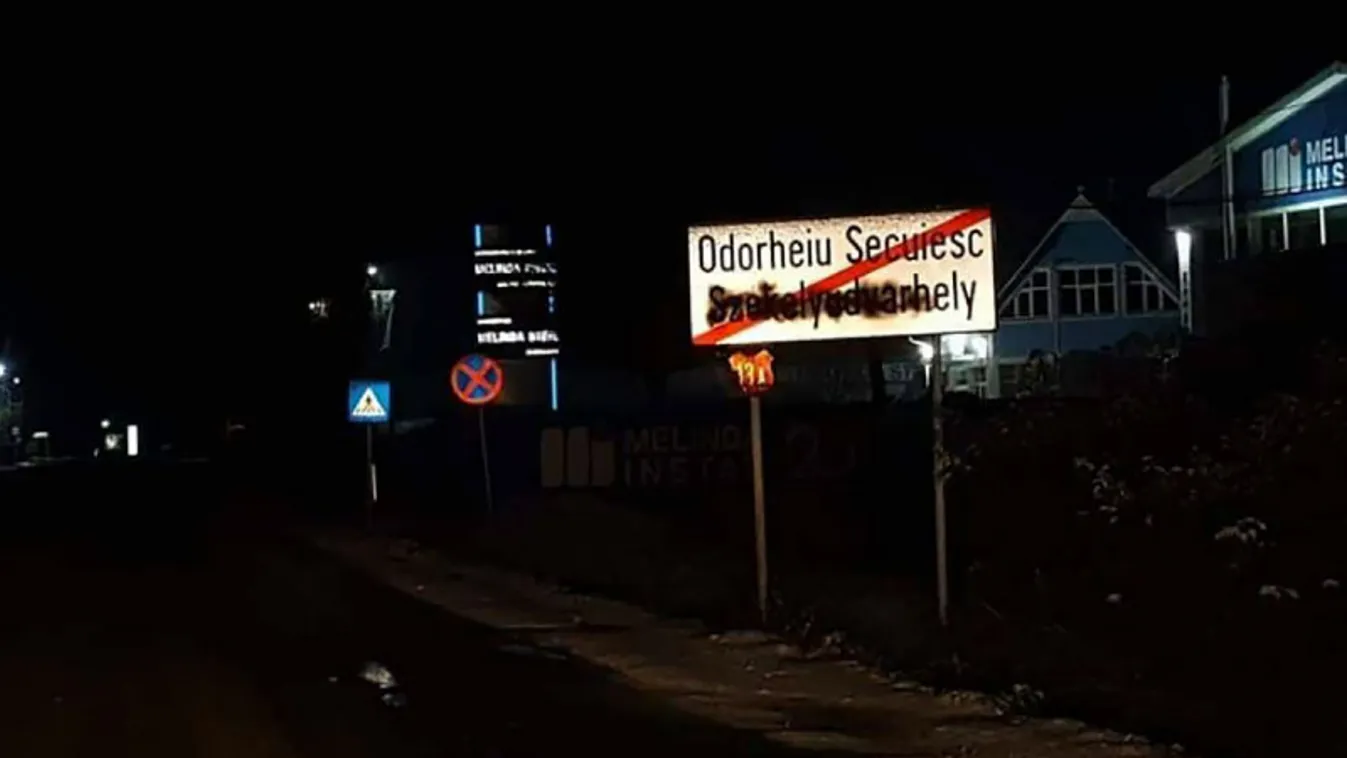 Magyar nyelvű helységnévfeliratokat mázoltak le Székelyföldön