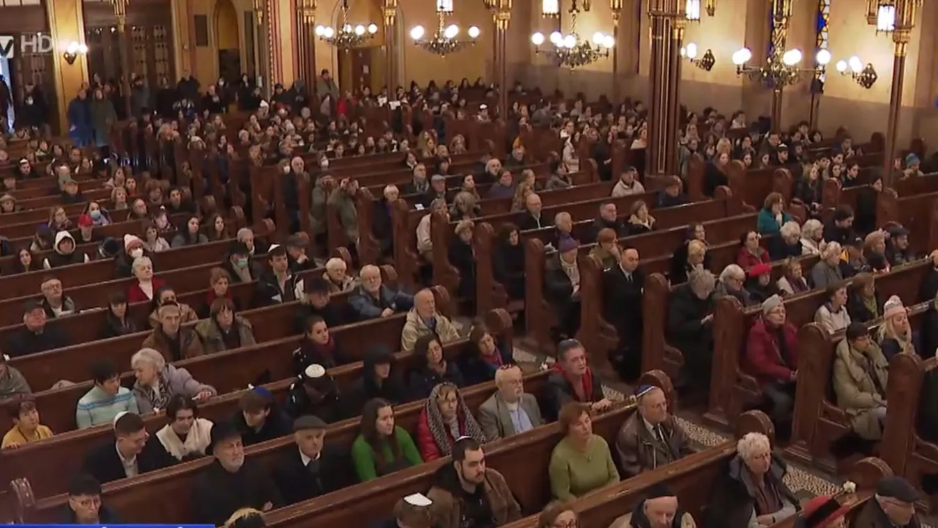A budapesti zsidó gettó felszabadítására emlékeztek a Dohány utcai zsinagógában + videó