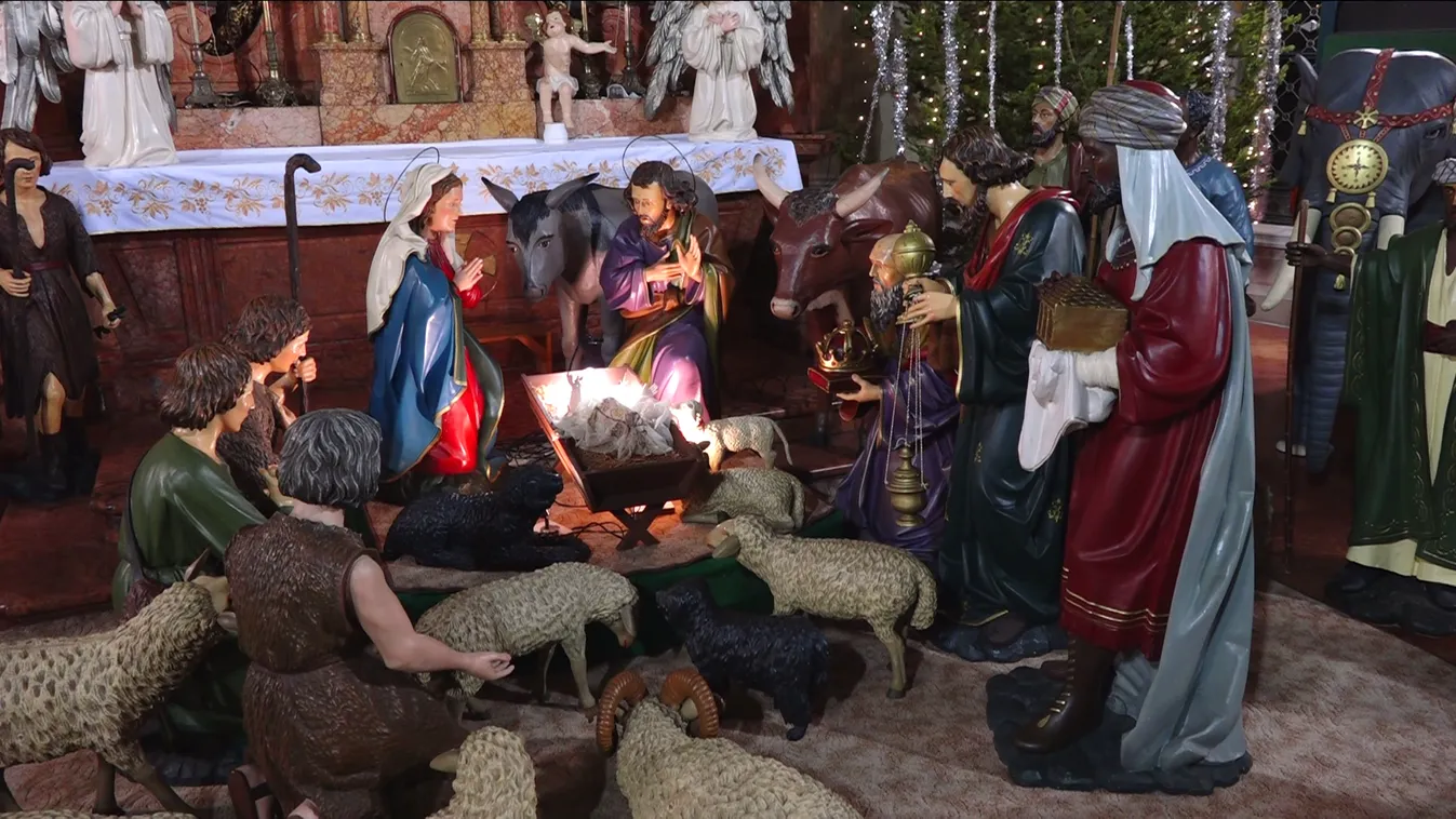 Egyedülálló betlehem a pécsi ferences templomban