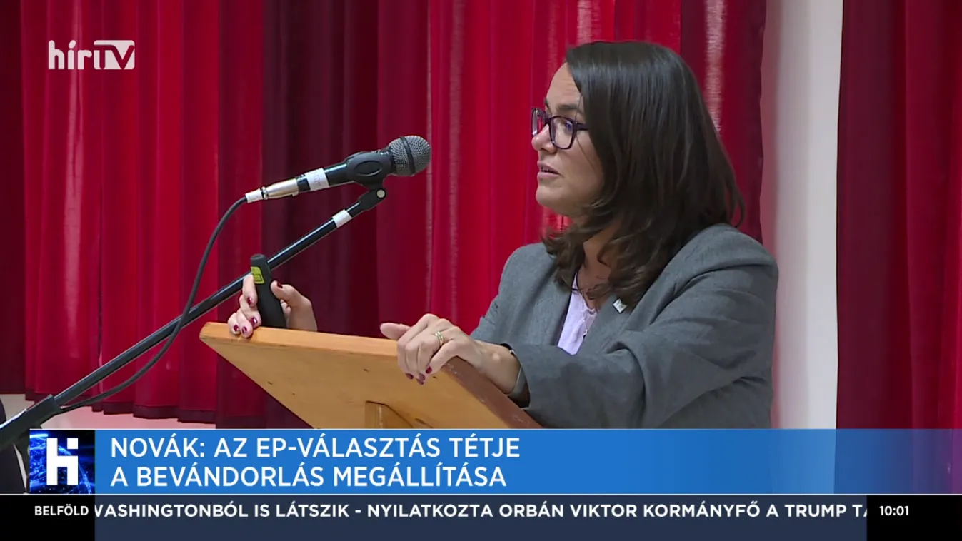 Novák Katalin: Az EP-választás tétje a bevándorlás megállítása