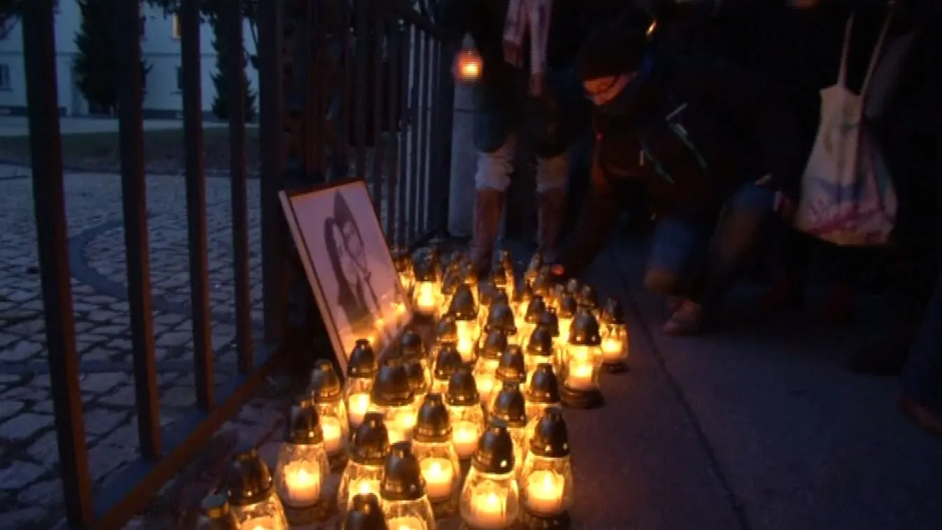 Több százan tüntettek Pozsonyban Ján Kuciak meggyilkolása miatt