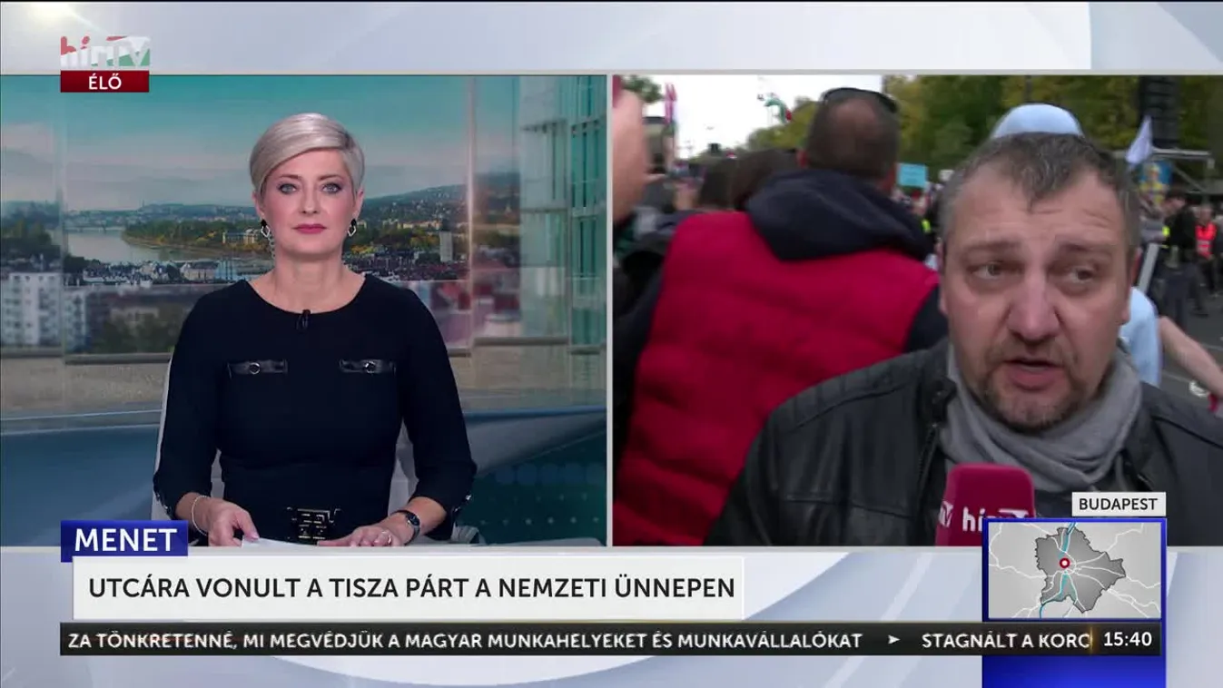 UTCÁRA VONULT A TISZA PÁRT A NEMZETI ÜNNEPEN