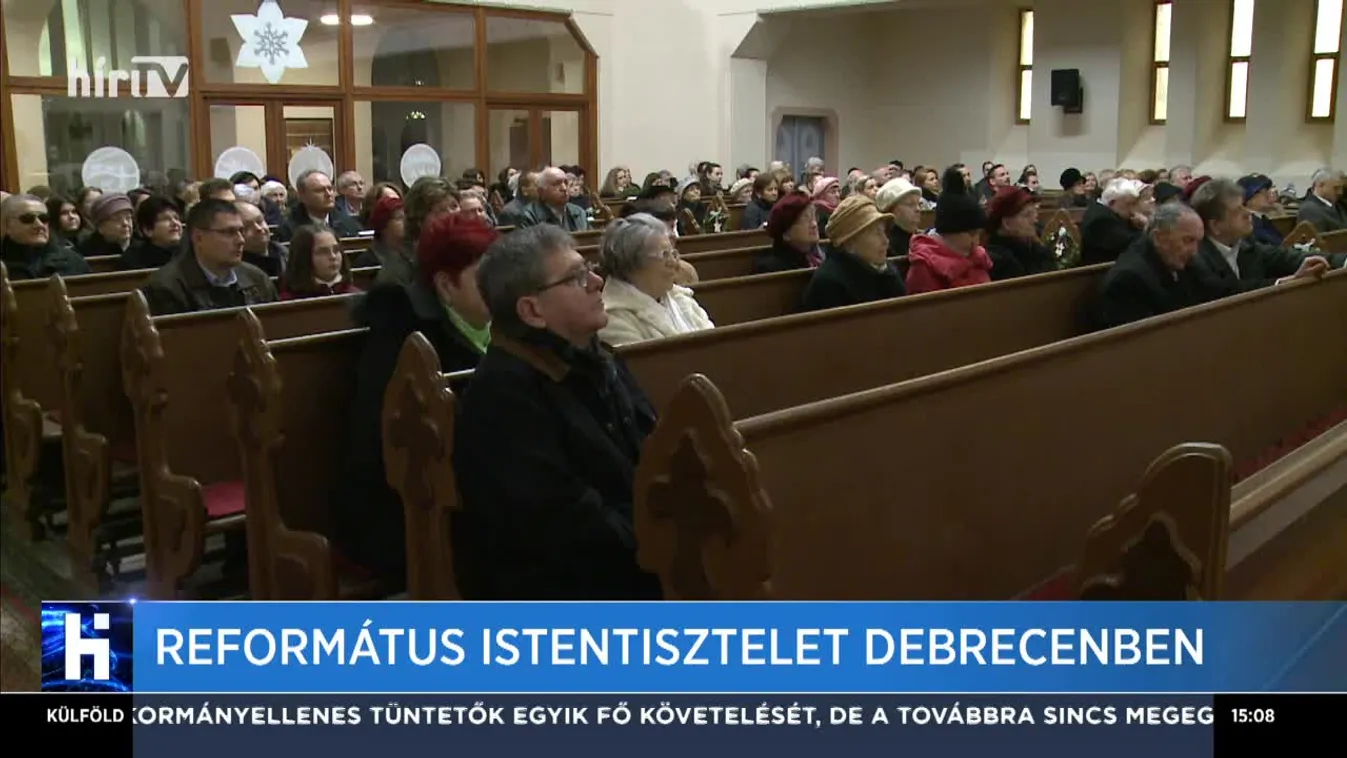 Református istentisztelet Debrecenben