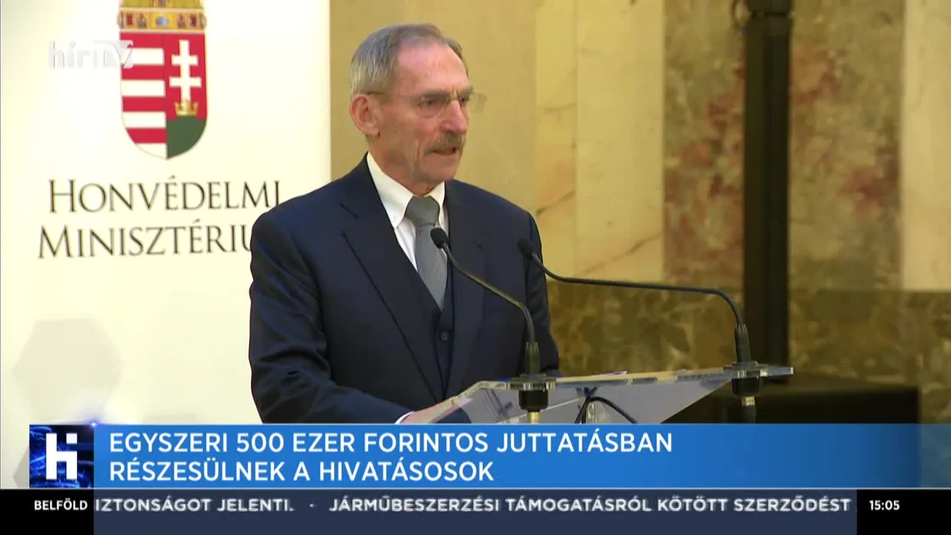 Félmillió forintos juttatást kapnak a fegyveres testületek hivatásos állományának tagjai