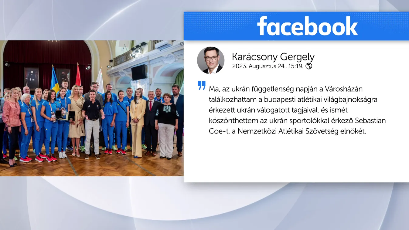 A főpolgármester fogadta az ukrán sportolókat a Városházán