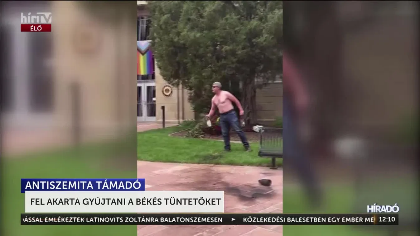Az antiszemita támadó fel akarta gyújtani a tüntetőket + videó
