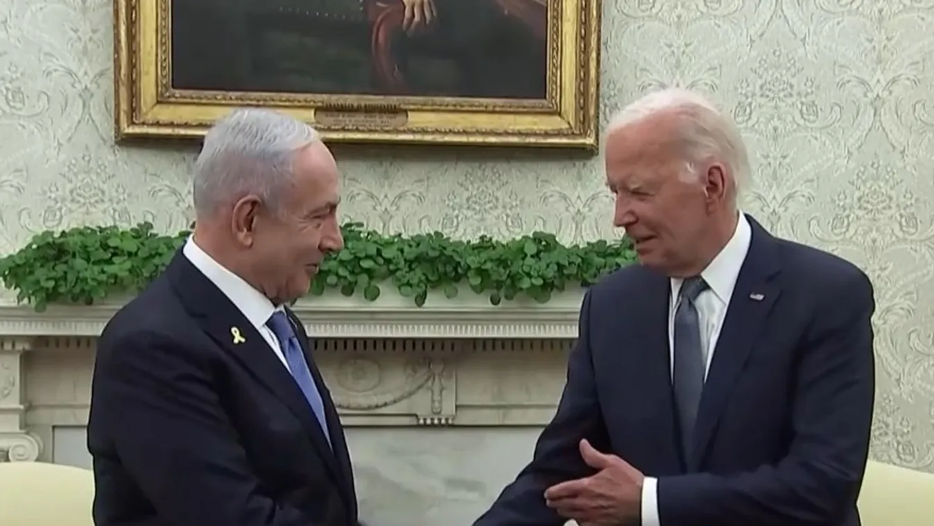 Joe Bidennel és Kamala Harrisszel tárgyalt Benjamin Netanjahu + videó