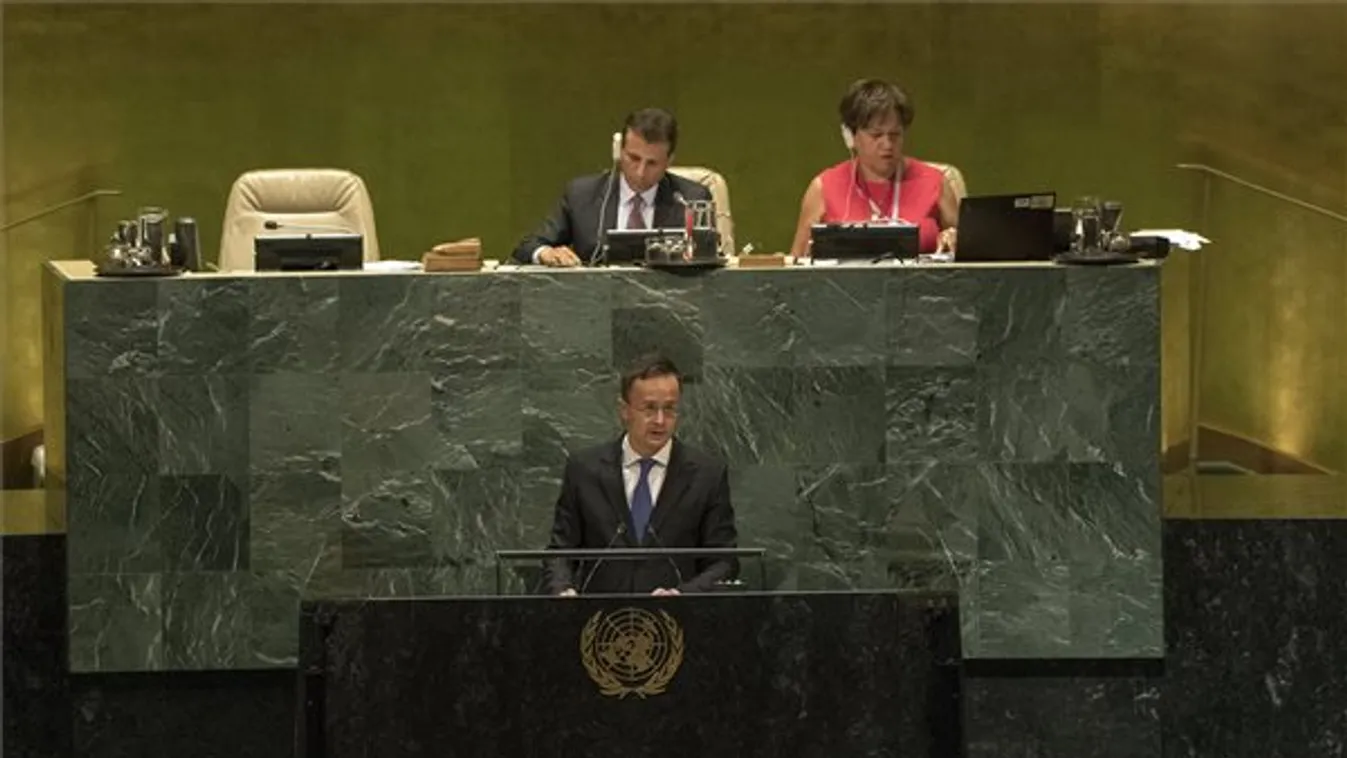 Szijjártó: A migráció ösztönzése helyett a béke és biztonság megőrzésére kellene az ENSZ-nek törekednie