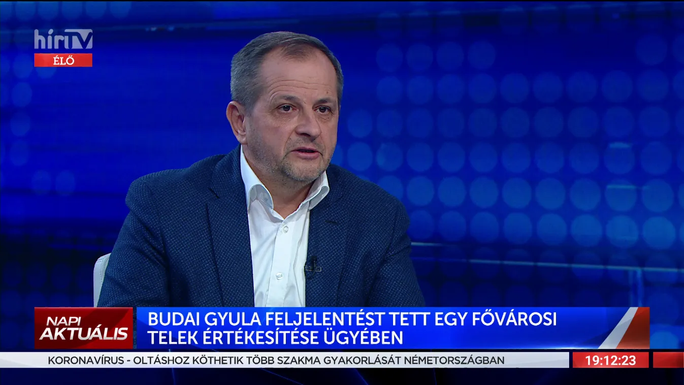 Budai Gyula feljelentést tett egy fővárosi telek értékesítése ügyében