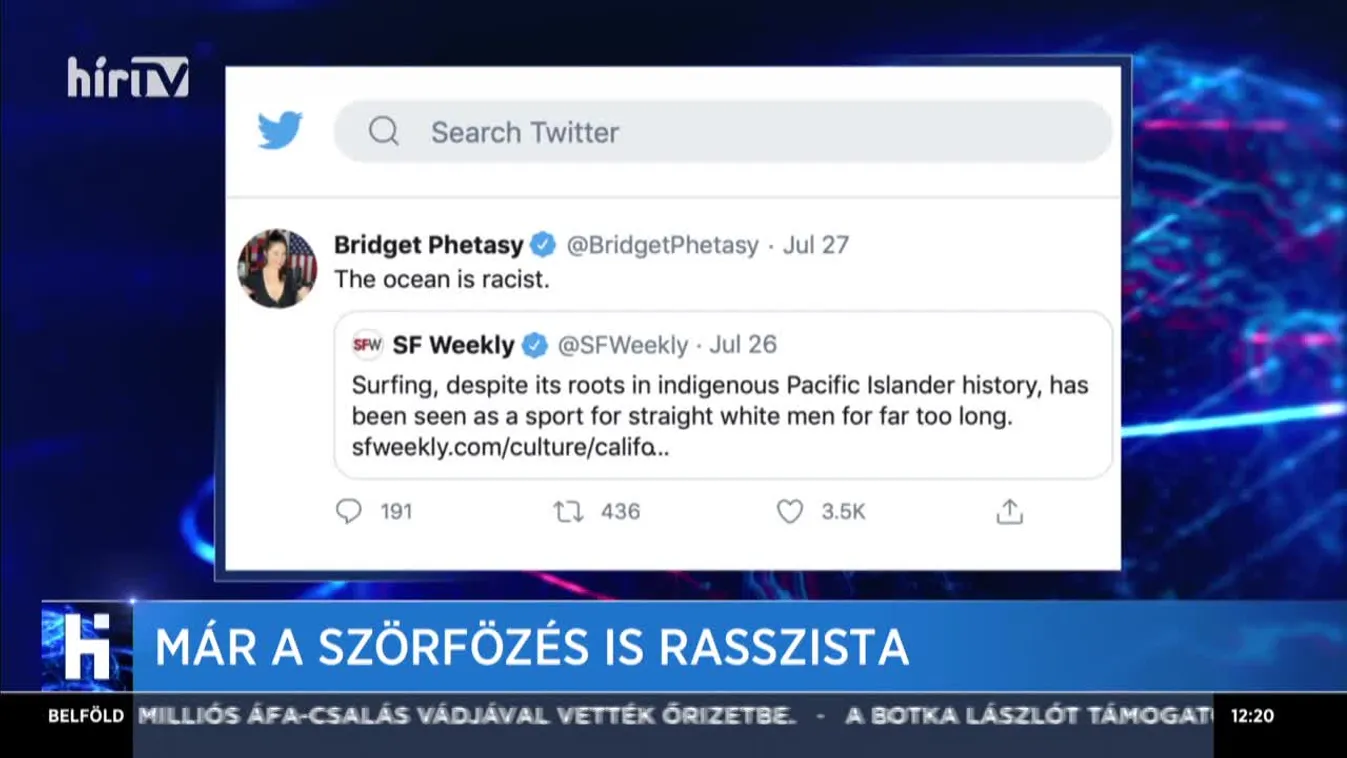 Már a szörfözés is rasszista
