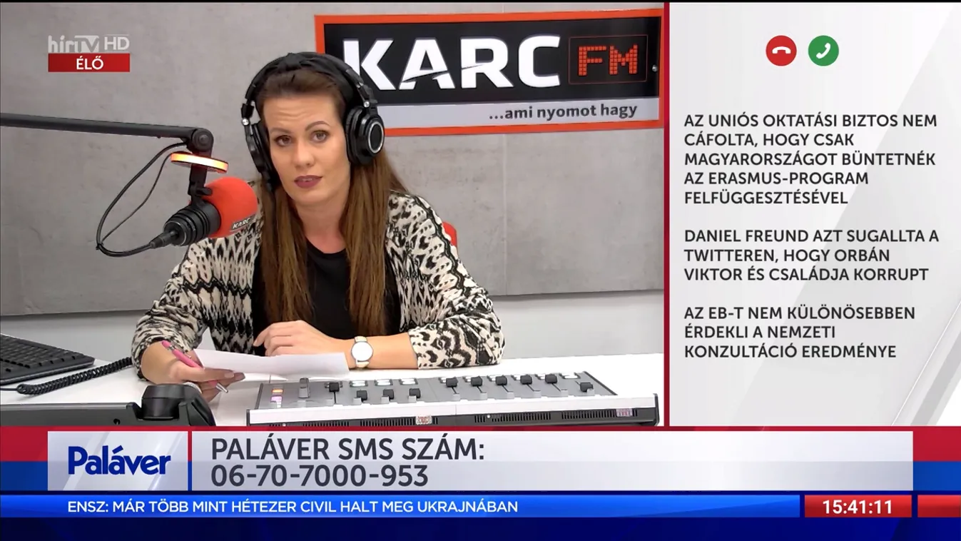 Paláver: Az uniós oktatási biztos nem cáfolta, hogy csak Magyarországot büntetnék az Erasmus-program felfüggesztésével